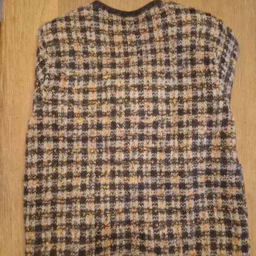 Bergère de France Vintage Mohair Cardigan, Size 46, Brown Beige