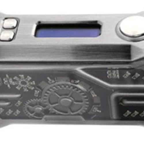 Tesla Punk 85W mod used with steampunk design and dark silver patina