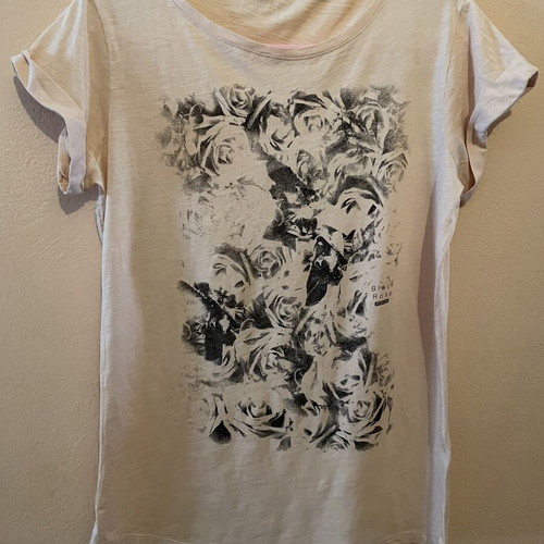 Sisley women's blouse like new, salmon color, 100% cotton, size M