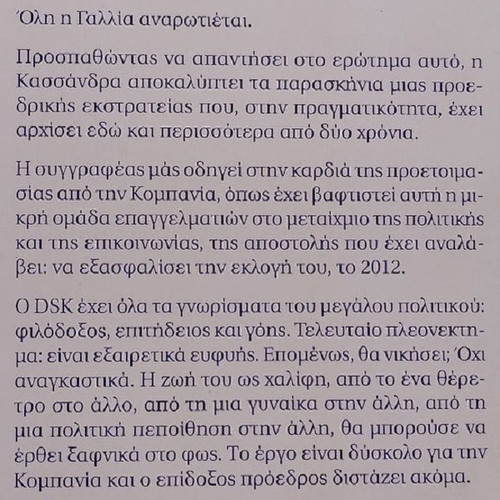 DSK The Secrets of a Would-Be President book like new