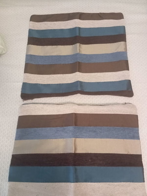Decorative pillowcases set of 2, 42x42 cm, like new
