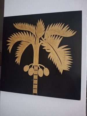 Wooden frame with embossed design used