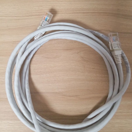 Brand-Rex Cat5e 3m Grey RJ45 to Male RJ45 cable used