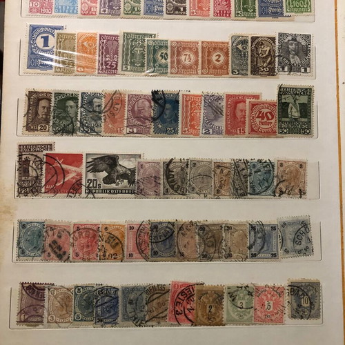 Stamp collection like new, Belgium, Austria and Reich sets