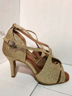 Danceandsway dance shoes gold pumps new size 40.5