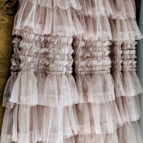 Tulle skirt one size like new, beige-pink
