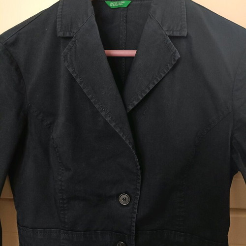 Benetton women's jacket blue like new, small/medium