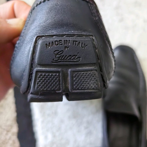 Gucci vintage loafers used, size 44, black