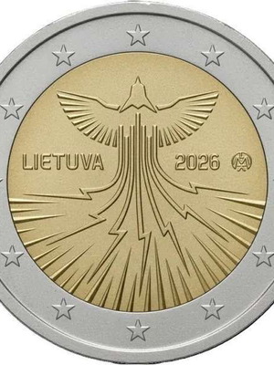 Λιθουανία 2 Ευρώ 2026 UNC νομίσμα για ενεργειακή ανεξαρτησία