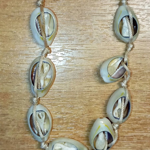 White shell necklace used
