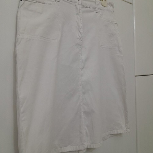 White Jean Skirt C&A Canda Collection size 44/46 like new