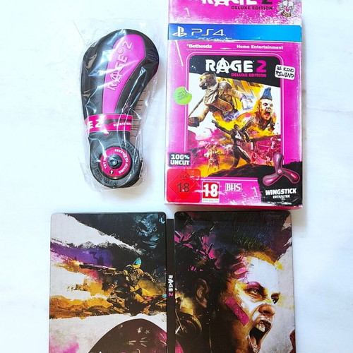 Rage 2 Deluxe Edition like new with steelbook and Wingstick