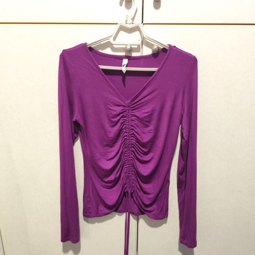 Purple viscose blouse like new, size S