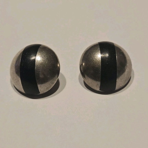 Silver 925 clip on earrings minimalist, like new, antique style