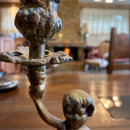 Bronze candlestick Kouros used, 1960s design