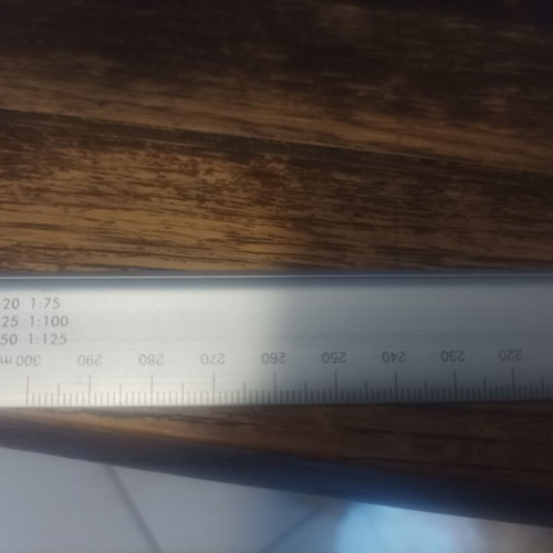 Scale ruler like new, six scales for civil engineering office