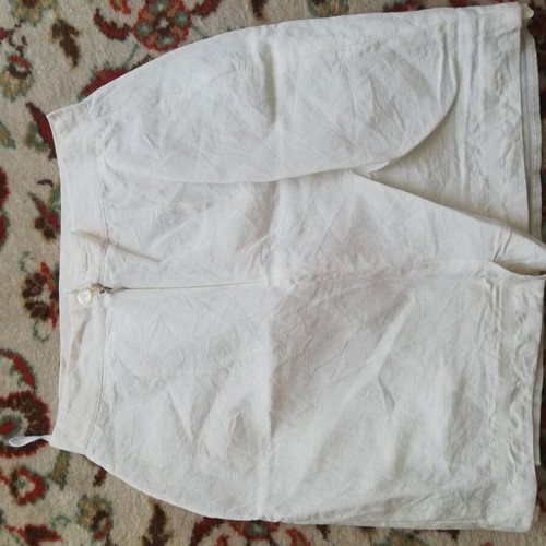 Anel linen mini skirt used, white, size S
