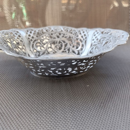 Vintage tin-plated bowl