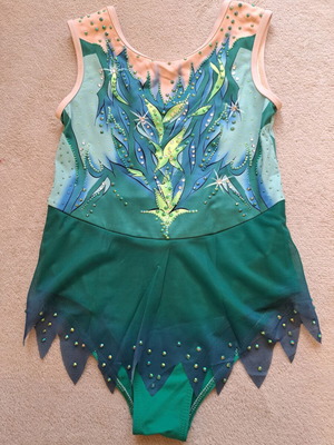 Rhythmic leotard new with sparkle for height 125-130