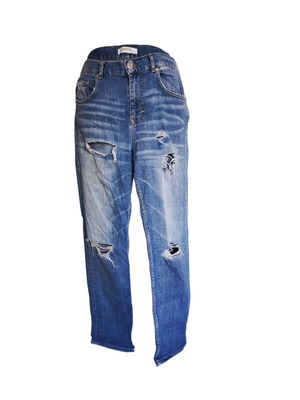 Jean pants Zara blue used with rips size L