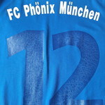Αυθεντική μπλε φανέλα FC Phönix München με νούμερο 12, μέγεθος L, σαν καινούργια