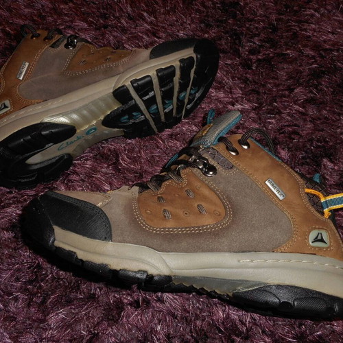 Clarks GTX Gore Tex daily shoes used, size 37, brown