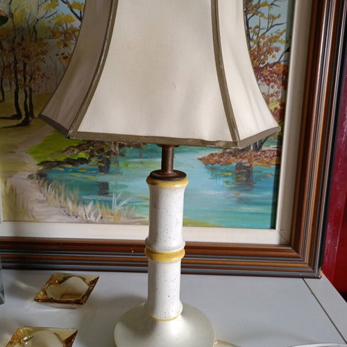 Retro wooden lamp like new, fully functional, 52 cm height