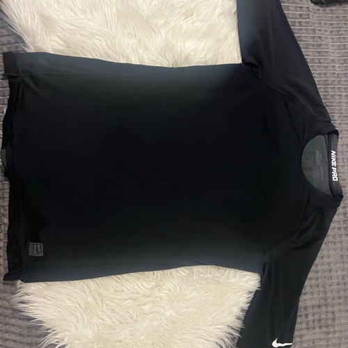 Nike Pro dry fit T-shirt 2XL black like new cut sleeve sports shirt