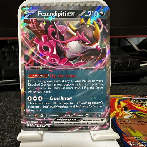 Fezandipiti ex Pokémon TCG card like new, double rare