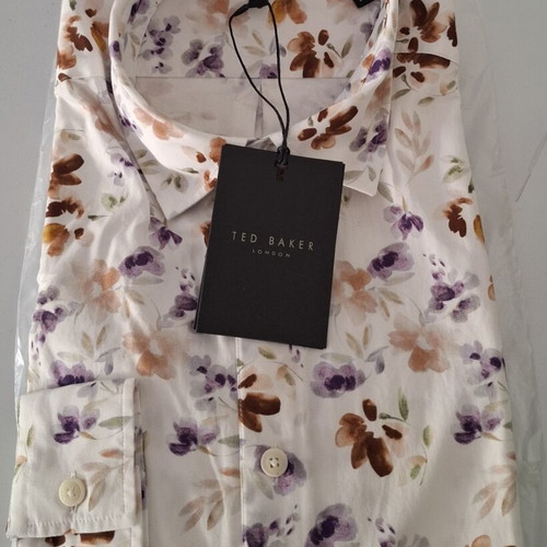 Ted Baker London Slim Fit Floral Shirt size M new with tags