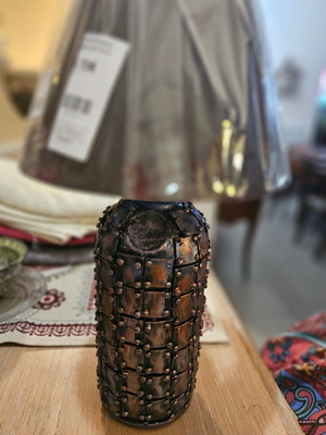 Table lamp from Heavy Metal bottle handmade, vintage, new