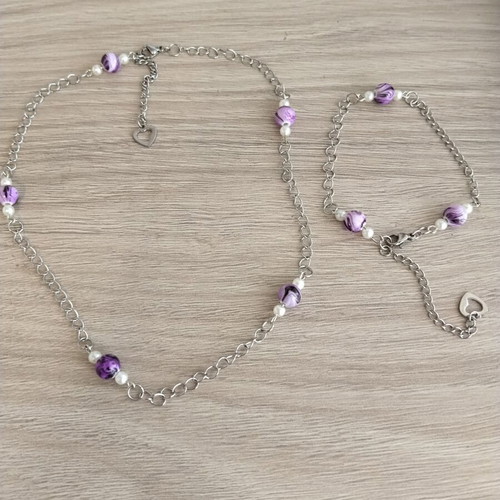 Chain set with necklace and hand-foot chains new