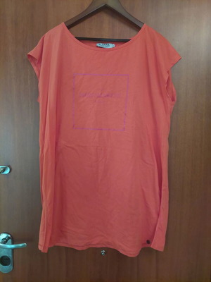 Orange long loose blouse new