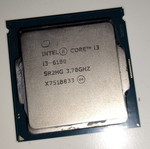Intel i3-6100 processor used, functional after upgrade