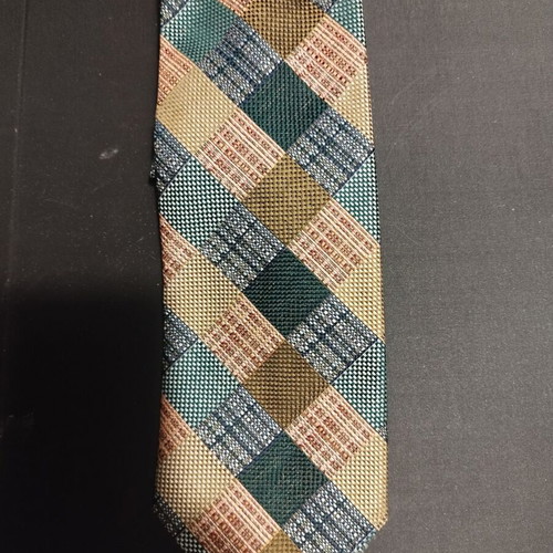 Pagoni checked tie like new, intact