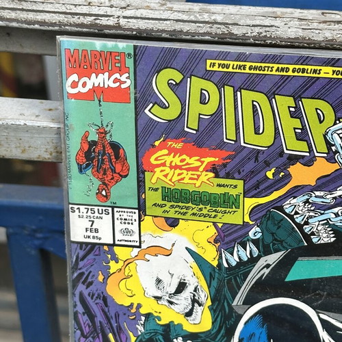 Spider-Man #7 Marvel Comics 1991 like new, Ghost Rider & Hobgoblin