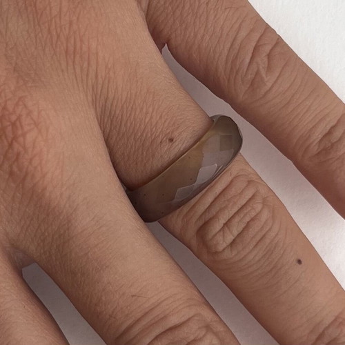 Glass ring set (wedding bands) like new