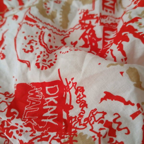 DKNY scarf like new, cotton 45x45cm with vibrant colors