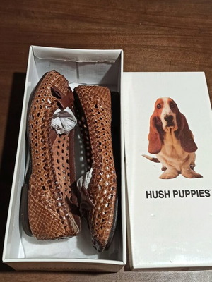 Hush Puppies leather ballerinas like new, brown, size 38