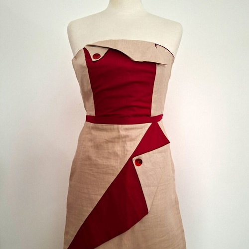 Mu Mu Organic linen dress new, size Small