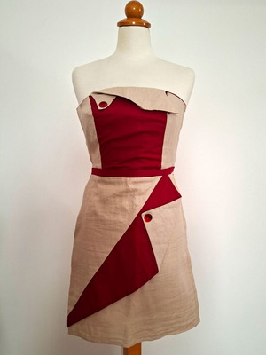 Mu Mu Organic linen dress new, size Small