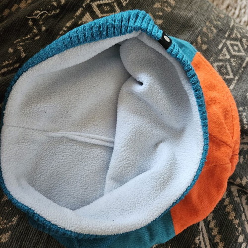 Icepeak Unisex Hat with Fleece Like New, Blue and Orange