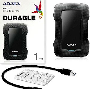 Adata HD330 USB 3.1 Εξωτερικός HDD 1TB 2.5" Μαύρο