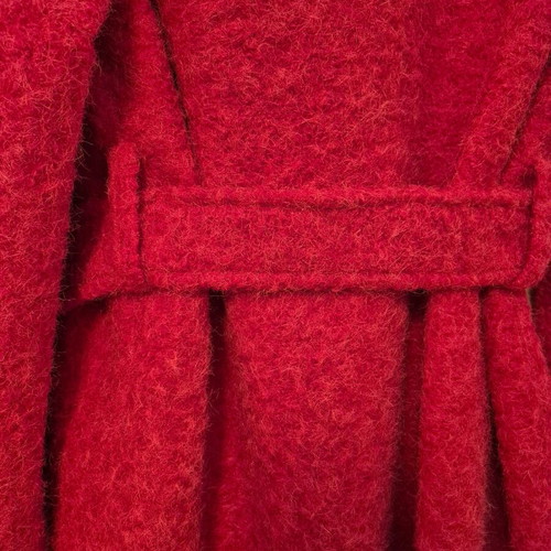 Lumina boucle coat red like new