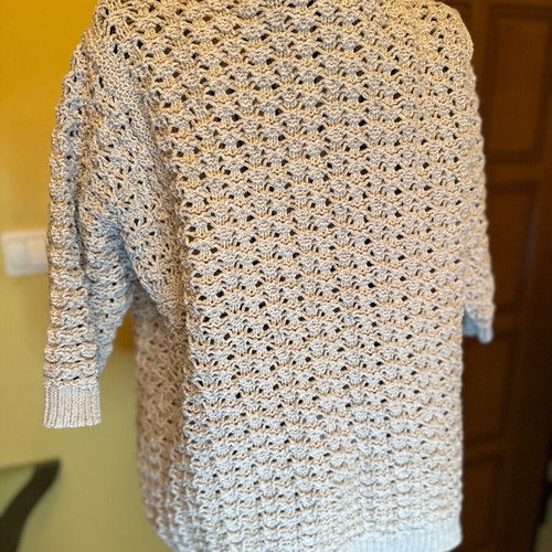 Indigo short-sleeve top like new