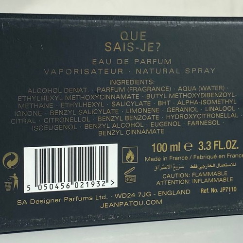 Парфюм Collection Heritage Que Sais-Je? Jean Patou EDP 100ml нов