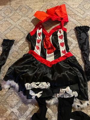 Sexy maid carnival costume like new, size small with gloves and stockings