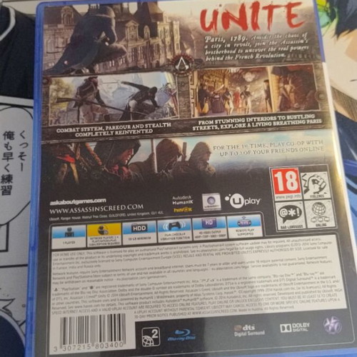 Assassin's Creed Unity PS4 game like new