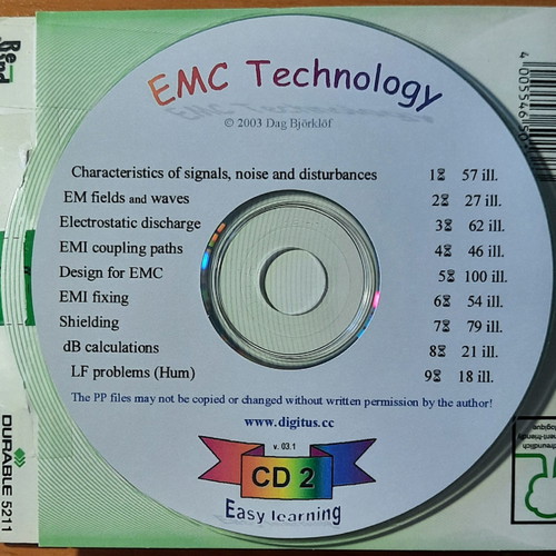CDs for EMC technology and regulations new, set of 2