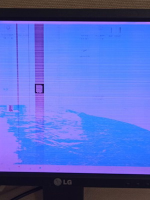 Οθόνη LG 19 ιντσών μοντέλο W1946 μεταχειρισμένη χωρίς βάση και με βλάβη